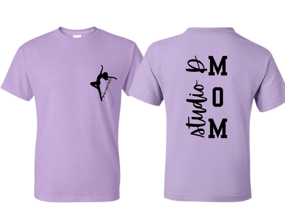 STU Studio D Dance Mom with Custom Name T Shirt Orchid - Adult
