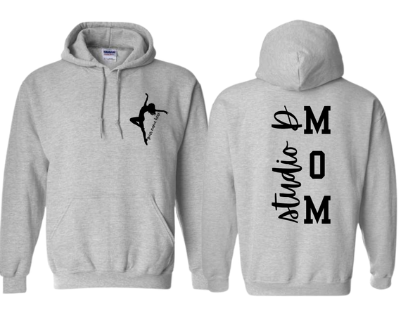 STU Studio D Dance Mom Custom Name Sport Gray Hoodie - Youth & Adult