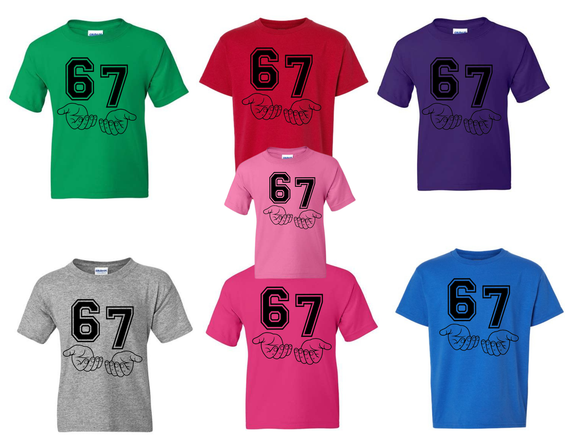 WHE Sport Gray T Shirt - 6 7 Six Seven - Youth & Toddler