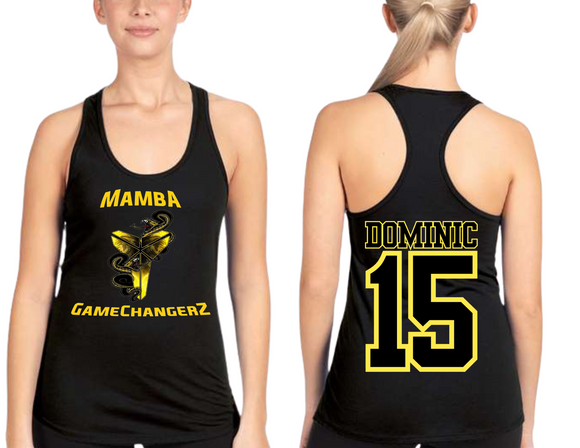 MB Ladies Black Tank Top Mamba Gamechangerz Adult