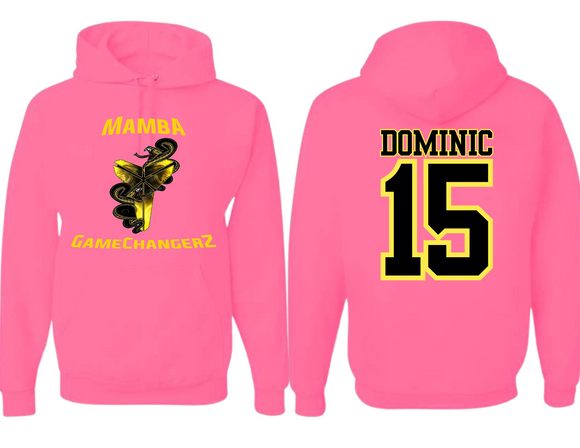 MB Unisex Hot Pink Hoodie Mamba Gamechangerz Adult & Youth