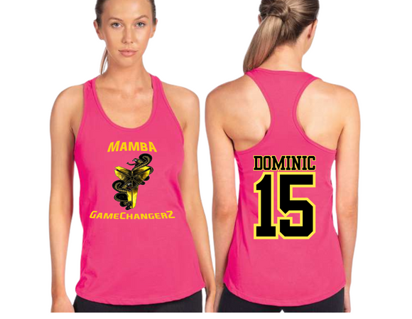 MB Ladies Raspberry Tank Top Mamba Gamechangerz Adult