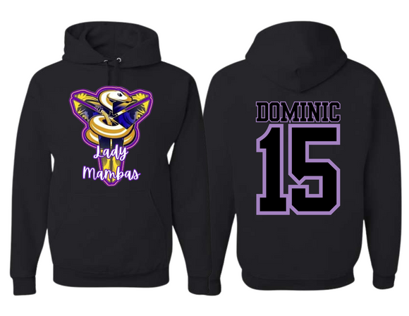 MB Unisex Black Hoodie Lady Mambas Adult & Youth