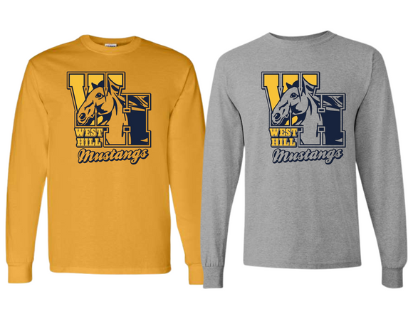 WHE Long Sleeve T Shirt - WHE Logo Youth & Adult