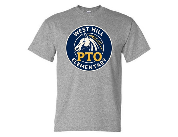 WHE Sport Gray T Shirt -West Hill PTO Adult
