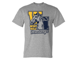 WHE Gray T Shirt - WHE Logo Youth & Adult