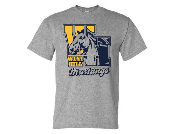 WHE Gray T Shirt - WHE Logo Youth & Adult