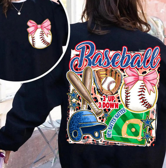 NMYBBSB Baseball 3 Up 3 Down Sweatshirt Black - Adult & Youth