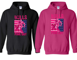 BULL Pink Out BULLS Flag Hoodie - Youth & Adult