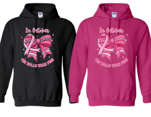 BULL In October the Bulls Wear Pink Hoodie - Youth & Adult