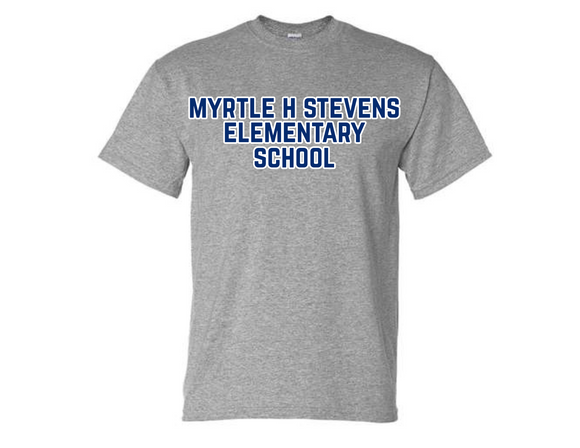 MHS Myrtle H Stevens Full Name T Shirt Sport Gray - Youth & Adult