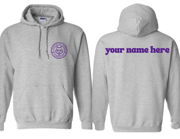ADNE Sport Gray Hoodie Circle Logo on Front - Youth & Adult