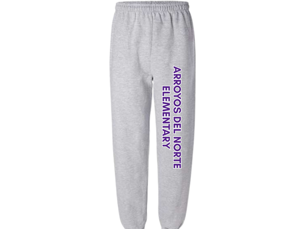 ADNE Sport Gray Sweatpants Arroyos in Purple- Youth & Adult