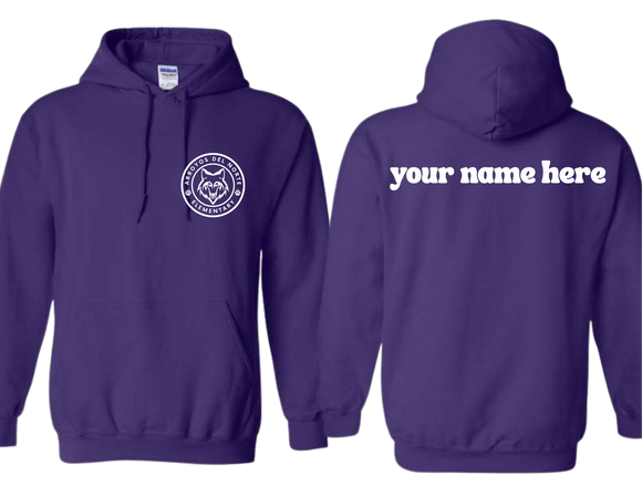 ADNE Purple Hoodie Arroyos Circle Logo on Front - Youth & Adult