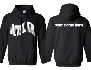 ADNE Black Hoodie Arroyos Wave on Front - Youth & Adult