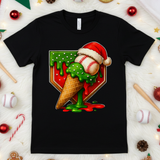 Kids Baseball Christmas Baseball Holiday Sports T Shirt