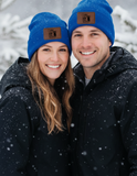 WHE West Hill Leatherette Patch Beanie - One Size Fits Most - Multiple Colors