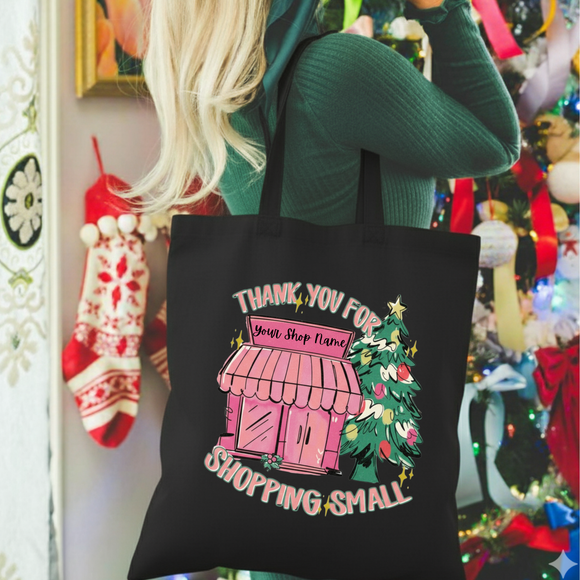 Thank you for shopping small Black Tote Bag - 10 packs