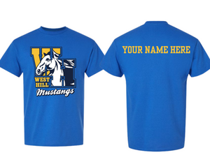 WHE Royal T Shirt - WHE Logo Youth & Adult