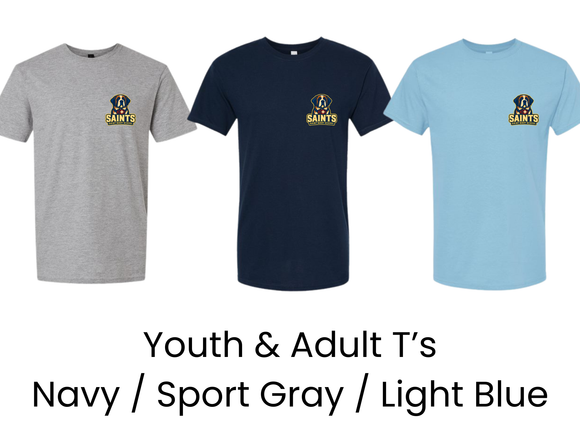 SMS St. Mary's School T Shirt with Small Dog Logo - Youth & Adult