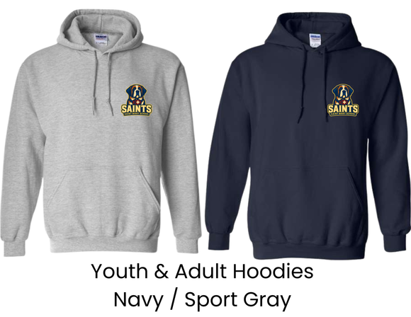 SMS St. Mary's School Hoodie with Small Dog Logo - Youth & Adult