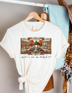 A Weekend in the Life Commemorative T Shirt with Date and New Milford