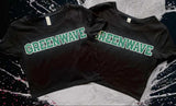 Greenwave School Spirit Teen Ladies Crop Top T Shirt