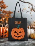 WS Halloween Candy Trick or Treat Tote Bag Personalized with Name