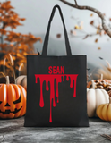 WS Halloween Candy Trick or Treat Tote Bag Personalized with Name