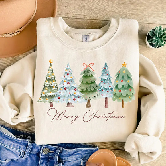 Wholesale Merry Christmas Trees Sweatshirt