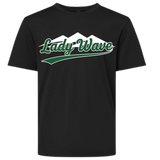 NMYBBSB Performance T in Black Lady Wave with Greatest Show on Earth on back Softball - Youth & Adult