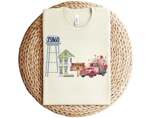 Wholesale Small Town Custom Zip City T Shirt - Natural