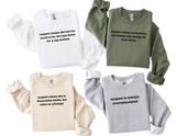 Wholesale Suspect Funny Sweatshirts Assorted