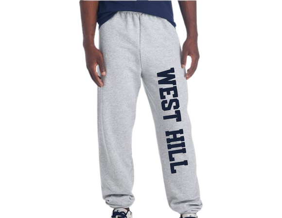 WHE Ash Gray Sweatpants- WEST HILL Youth & Adult