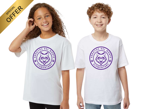 ADNE VAL-U-T White Circle Logo in Purple- Youth & Adult
