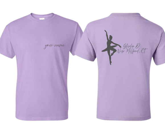 STU Studio D Dance with Custom Name T Shirt Orchid - Adult