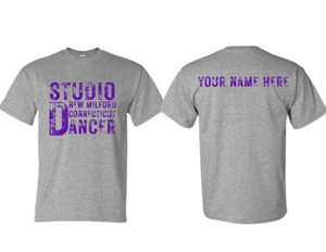 STU Studio D Rustic Logo T Shirt Sport Gray - Youth & Adult