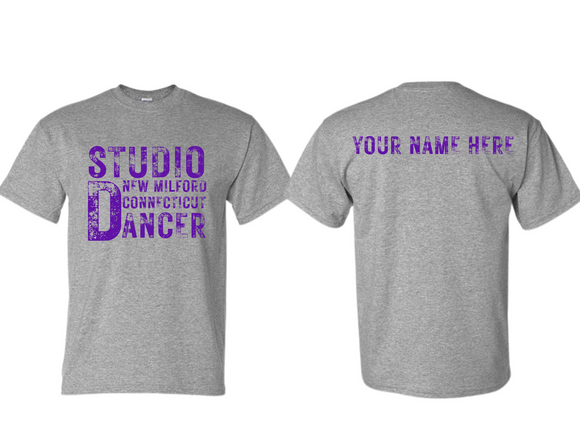 STU Studio D Rustic Logo T Shirt Sport Gray - Youth & Adult