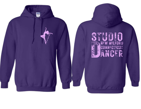 STU Studio D Rustic Custom Name Purple Hoodie - Youth & Adult