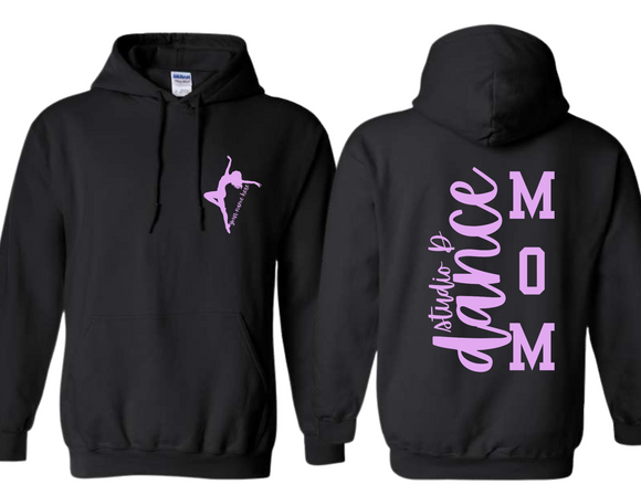 STU Studio D Dance Mom Custom Name Black Hoodie - Youth & Adult