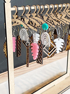 Wholesale | Wood Earring Display with 12 Hangers