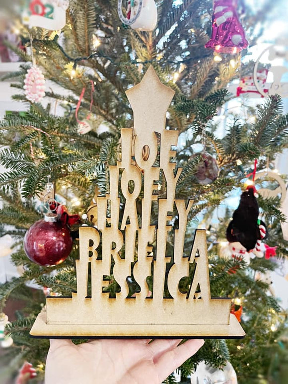 Wholesale | Christmas Name Tree in Wood