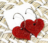 Wholesale | Glitter Heart Valentine's Day Earrings
