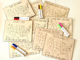 Wholesale | 1 pc | Oh the places we shipped to USA Wood Map