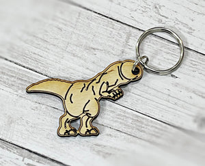 Wholesale | 10 pc | Cockasaurus Wood Engraved Keychain