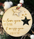 Wholesale | I love you past the Moon Star Memorial Ornament