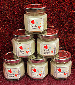 Wholesale | 6 pcs | Valentines Day Flight of 1.5 oz Candles - 6 pc sets
