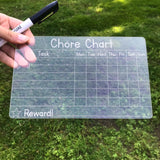 Acrylic Chore Chart for Kids