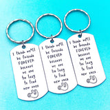 Best Friends Lazy Sloth Funny Hand Stamped Gift Keychain - Lasting Impressions CT