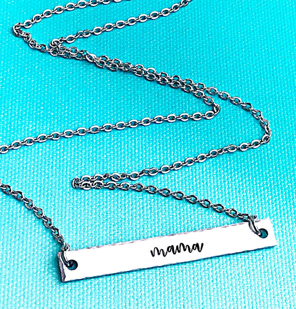 Mama Bar Necklace Gift For Mothers, Gift For Grandmothers - Lasting Impressions CT